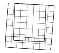 VICASKY Panneau de Porte Maille Métallique pour Cage à Animaux Assemblage DIY Porte Amovible Résistante pour Chiens et Chats Contrôle Intérieur et Extérieur Noir