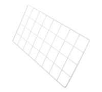 VICASKY Panneau Mural Métallique pour Affichage de Photos et Décoration DIY Grille Murale pour Étagère de Rangement Décoration Intérieure Couleur Gris et Blanc