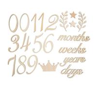 VICASKY Panneaux Pour Calendrier Mensuel De Naissance Cartes De Naissance Décoration De Fête Prénatale De Panneaux