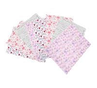 VICASKY Papier Présent Saint-Valentin 8 Feuilles en Papier Kraft Blanc à Motifs Cœurs Romantiques Imprimés Amour Texture Robuste et Épaisse Emballage Présents et Projets Créatifs