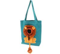 VICASKY Paquet de Transport Grand Format pour Chat et Chien Paquet à Bandoulière Respirant en Toile pour Petits Animaux de Compagnie Solide Bleu Lac Animaux Léger et Pratique