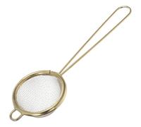 VICASKY Passoire à Thé en Acier Inoxydable Doré avec Maille Fine, Filtre Cuisine Multifonction pour Jus, Lait de Soja et Friture, Passoire à Graisse Pratique et Réutilisable pour Usage