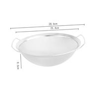 VICASKY Passoire Inox Double Poignée Tamis Cuisine Multifonction pour Riz et Légumes Panier de Lavage et Égouttage Domestique Maille Fine Résistante