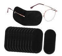 VICASKY Patchs Oculaires Noirs Faciles à Porter en Tissu Non Tissé Lot de 12 Réutilisables et Respirants Cache-œil pour Amblyopie et Soins des Yeux