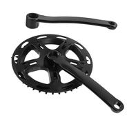 VICASKY Pédalier Vélo Robuste Acier avec Plateau Dents et Manivelle Gauche Kit de Remplacement pour Vélo de Route et VTT Facile à Installer Compatible Single Speed