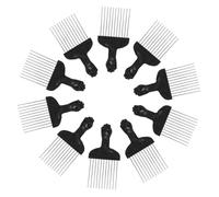 VICASKY Peigne à Cheveux Métallique pour Hommes et Femmes Peigne à Cheveux Afro Large Outil de Coiffure Solide