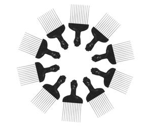 VICASKY Peigne à Cheveux Métallique pour Hommes et Femmes Peigne à Cheveux Afro Large Outil de Coiffure Solide