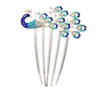 VICASKY Peigne à cheveux phénix diamant Mariages pinces à cheveux pour mariage accessoires de cheveux de mariée accessoire de peigne à cheveux peignes à cheveux de mariée alliage Bleu