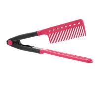 VICASKY Peigne Cheveux Forme V Clip Outil Coiffure DIY pour Salon et Usage Maison Brosse Coiffante Portable Noir et Rose