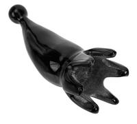 VICASKY Peigne De Massage En Corne De Bœuf Portable Petit 7-9 Cm Stimulateur Cuir Chevelu Détente Visage Cou Dos Mains Pieds