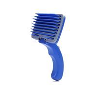 VICASKY Peigne de Toilettage Plastique pour Chien Petit Format Élimine Poils Morts et Nœuds Stimule la Peau Follicules Brosse Douce pour Chiots et Animaux de Compagnie Bleu