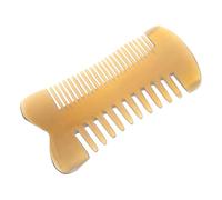 VICASKY Peigne Démêlant en Corne Naturelle Double Face Dents Larges et Fines Antistatique pour Cuir Chevelu Barbe Massage Usage Voyage Bureau