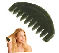VICASKY Peigne Gua Sha En Jade Pour Massage Tête Sculpté Naturellement Pour Stimuler Les Méridiens Et Soulager La Fatigue