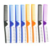 VICASKY Peigne Pliable Antistatique Lot de 8 pour Cheveux Bouclés Mini Taille Double Tête pour Voyage et Usage Compact et Pratique