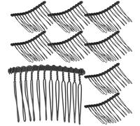 VICASKY Peignes à Cheveux En Métal 25 Pièces 12 Dents Fixation Résistante Femmes Accessoires Mariage Élégants