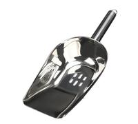 VICASKY Pelle à Glace en Acier Inoxydable Argentée Cuisine et Bar, Facile à Ranger et Résistante, Outil Utilitaire pour Glaçons et Filtration