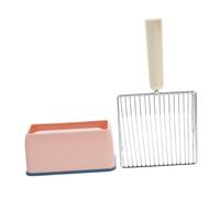 VICASKY Pelle à Litière Chat Métal Solide avec Long Manche Antidérapant pour Nettoyage des Bacs à Litière et Granulés de Pin