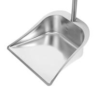 VICASKY Pelle à Ordures Large Ouverture et Grosse Capacité en Acier Inoxydable Balai Jardin à Long Manche pour Nettoyage Maison et Pratique