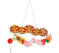 VICASKY Pendentif Dragon en Papier 3D Décoratif pour Nouvel an Chinois Guirlande Suspendue de 1 Pied Décoration Festive Traditionnelle pour Fête du Printemps