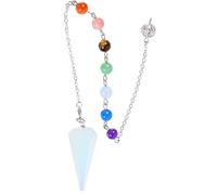 VICASKY Pendentif Hexagonal Cristal Naturel Cone pour Divination Accessoire DIY Bijoux Aux Couleurs Éclatantes Décoration Élégante pour Sacoches et Vêtements