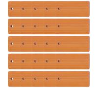 VICASKY Pendentifs Porte-clés Accessoires Personnalisables 25 Pièces Rectangulaires en Bambou Trous pour Cordon, Étiquettes Vierges à Graver Style Simple pour Bricolage pour Création