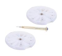 VICASKY Perceuse Manuelle pour Ongles en Alliage 3 Pièces Kit Accessoires Nail Art Pendentifs Charme pour Ongles Usage Domestique et Professionnel Boîtes de Rangement Couleur Aléatoire