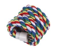 VICASKY Perchoir Corde Coton Spirale pour Perroquet Escalade et Mâchage pour Oiseaux Moyens et Petits Balançoire Suspendue pour Cage et Accessoires de Foraging