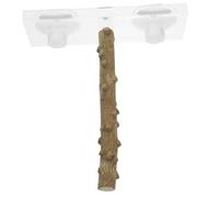 VICASKY Perchoir Portable de pour Perroquet avec Ventouse Support de Perchoir et de des Griffes Adapté Aux Petits Oiseaux comme Canaris et Perruches