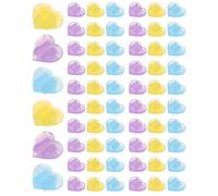 VICASKY Perles de Rayon en Plastique pour Vélo, 60 Pièces, Décoration de Rayons de Cœur, Légères et Faciles à Installer, pour Vélos sur Routes de Campagne Ville