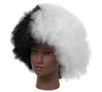 VICASKY Perruque Afro Courte Bou Synthétique pour Femmes Noires Fibres Résistantes Chaleur Look Naturel et Fluffy pour Cosplay Fêtes et Usage Quotidien