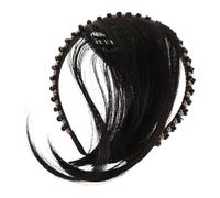 VICASKY Perruque Bandeau Synthétique avec Frange Accessoire Capillaire Réaliste pour Cacher Cheveux Tête Confortable et Naturel