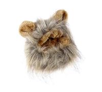 VICASKY Perruque Crinière de Lion Ajustable pour Chiens et Costume Cosplay avec Oreilles Chapeau de Fête pour Animaux de Compagnie Accessoire Photobooth pour Halloween et Carnaval