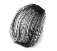 VICASKY Perruque de frange à air amincissement côté faux agrafe synthétique devant clips coup pour les femmes frange à clip pour femme pince à cheveux frange vaporeuse pince à franges Noir
