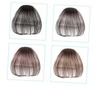 VICASKY Perruque de frange à air toppers extensions de pinces à cheveux devant patch cheveux pour femme agrafe pince à cheveux frange noire Clip dans la frange clips coup pour les femmes