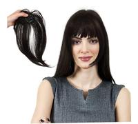 VICASKY Perruque Frange Clip Cheveux Naturel Style Français Extensions Fines avec Clip pour Femmes Coiffure Versatile pour Mariage et Quotidien Look Naturel et Élégant