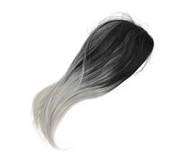 VICASKY Perruque Mi-Longue Lisse Pour Femme Cheveux Synthétiques Courts Bruns En Dentelle Perruque De Cosplay Longueur Aux Épaules Postiche Dégradé Cheveux Raides Dégradés Fibre