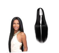 VICASKY Perruque Noire Femme Cheveux Humains Perruque Carrée Lisse Accessoire Cheveux Pour Femmes Et Filles