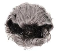 VICASKY Perruque Vieille Dame Cosplay Accessoire De Costume Femme Perruque Grise Courte Pour Fête Et Halloween Déguisement Mère Pour Événements Spéciaux