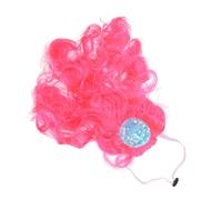 VICASKY Pet Wig with Small Hat Cosplay Accessory for Dogs and Cats Comfortable and Fashionable Costume Prop for Party