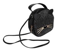 VICASKY Petit Paquet Rond en Pu Léopard Oreilles de Chat, Paquet | Bandoulière pour Filles et Dames, Grosse Capacité, Usage Banquet et Voyage, Rangement des Essentiels