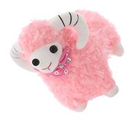 VICASKY Petite poupée de mouton en peluche - Soutien de mouton - Figurine de mouton en peluche - Poupée en peluche - Pp coton - Rose