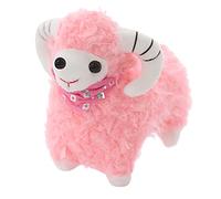VICASKY Petite poupée mouton, simulation de mouton, en peluche, jouet de poupée mouton, jouet en peluche, coton PP, rose