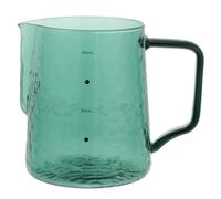 VICASKY Pichet à Lait en Verre Borosilicaté 500ml Résistant Froid Base Stable, Pot à Café Portable pour Servir Lait et Café la Maison Cuisine