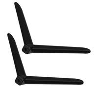 VICASKY Pieds de Remplacement pour Téléviseur en Plastique Noir, Support de Fixation Solide à Trou Unique, Paire pour Chambre ou Salle de Conférence