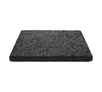 VICASKY Pierre à Griller en Pierre Volcanique Noire Rectangulaire, Surface Antiadhésive et Cuisson sans Fumée, pour Légumes et Fruits de Mer Cuisine Intérieure