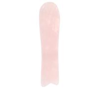 VICASKY Pierre Gua Sha en Quartz Rose Naturel Outil de Massage Facial Ergonomique Incurvé Masseur Contour des Yeux Appareil Gua Sha Visage pour Soins Peau et Relaxation