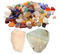 VICASKY Pierres Décoratives de Petits Cailloux Fluorescents pour Aquarium, 500g en Agate en Pierre Sûrs pour Poissons, pour Jardins d'eau et Compositions Florales