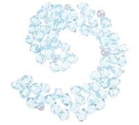 VICASKY Pierres Décoratives en Résine Transparente Bleu 40g pour Aquarium, Gravier Décoratif en Quartz Coloré, Éclats de Cristal pour Poissons, Déco Naturelle D’Aquarium Polyvalente