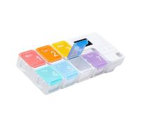 VICASKY Pilulier Électronique Compact Jours avec Alarme Organiseur de Médicaments Portable Étanche et Boîte de Rangement Hermétique pour Usage Quotidien