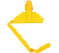 VICASKY Pince à Balai Clip de Fixation Amovible Plastique pour Tête de Balai Serpillière Jaune Accessoire Remplacement Nettoyage Maison Outil Multifonction